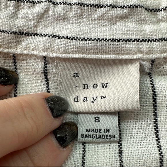 A New Day Women’s Casual Short Sleeve Linen Midi Dress - Picture 5 of 9